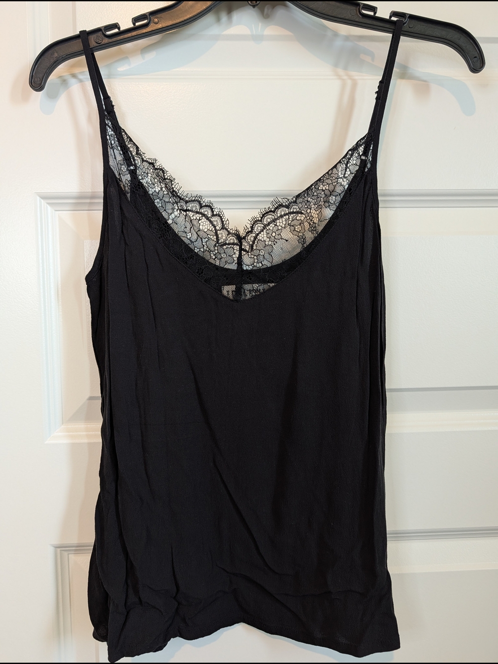 Idyllwind Black Lace Trim Cami Top